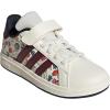 imageadidas Kids Grand Court 20 Elastic Lace ampamp Strap ShoesCloud WhiteAurora RubyInk