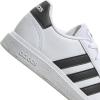 imageadidas Kids Grand Court 20 Elastic Lace ampamp Strap ShoesCloud WhiteCore BlackCore Black