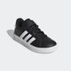 imageadidas Kids Grand Court 20 Elastic Lace ampamp Strap ShoesCore BlackFtwr WhiteCore Black Elastic