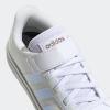 imageadidas Kids Grand Court 20 Elastic Lace ampamp Strap ShoesFtwr WhiteIridescentFtwr White Elastic
