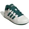 imageadidas Kids Grand Court 20 Elastic Lace ampamp Strap ShoesOff WhiteCollegiate GreenBlack