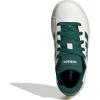 imageadidas Kids Grand Court 20 Elastic Lace ampamp Strap ShoesOff WhiteCollegiate GreenBlack