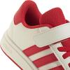 imageadidas Kids Grand Court 20 Elastic Lace ampamp Strap ShoesOff WhiteCollegiate RedBlack