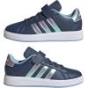 imageadidas Kids Grand Court 20 Elastic Lace ampamp Strap ShoesPreloved InkIridescentClear Sky