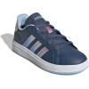 imageadidas Kids Grand Court 20 Elastic Lace ampamp Strap ShoesPreloved InkWhiteClear Sky