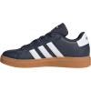 imageadidas Kids Grand Court 20 Elastic Lace ampamp Strap ShoesShadow NavyWhiteGum