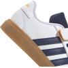 imageadidas Kids Grand Court 20 Elastic Lace ampamp Strap ShoesWhiteDark BlueGum