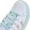 imageadidas Kids Grand Court 20 Elastic Lace ampamp Strap ShoesWhiteFlash AquaHalo Mint