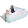 imageadidas Kids Grand Court 20 Elastic Lace ampamp Strap ShoesWhiteFlash AquaHalo Mint