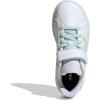 imageadidas Kids Grand Court 20 Elastic Lace ampamp Strap ShoesWhiteIridescentHalo Mint
