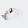 imageadidas Kids Grand Court 20 Elastic Lace ampamp Strap ShoesWhiteIridescentWhite