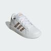 imageadidas Kids Grand Court 20 Elastic Lace ampamp Strap ShoesWhiteMagic BeigeMatte Gold