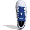 imageadidas Kids Grand Court 20 Elastic Lace ampamp Strap ShoesWhiteTeam Royal BlueBlack