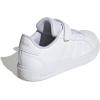 imageadidas Kids Grand Court 20 Elastic Lace ampamp Strap ShoesWhiteWhiteGrey