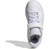 imageadidas Kids Grand Court 20 Elastic Lace ampamp Strap ShoesWhiteWhiteGrey