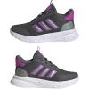 imageadidas Kids XPLR Path Elastic Lace ampamp Strap ShoesGreyPurple BurstIron Metallic