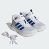 imageadidas Kids XPLR Path Elastic Lace ampamp Strap ShoesWhiteSemi Lucid BlueGrey