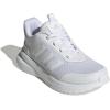 imageadidas Kids XPLR Path Elastic Lace ampamp Strap ShoesWhiteWhiteGrey