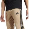 imageadidas Mens 3Stripes Tricot Tapered Track PantsWarm Sandstone