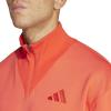 imageadidas Mens All Szn Fleece QuarterZip Crewneck SwearshirtBright Red