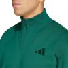 imageadidas Mens All Szn Fleece QuarterZip Crewneck SwearshirtCollegiate Green