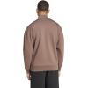 imageadidas Mens All Szn Fleece QuarterZip Crewneck SwearshirtEarth Strata