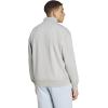 imageadidas Mens All Szn Fleece QuarterZip Crewneck SwearshirtMedium Grey Heather