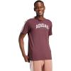 imageadidas Mens Codes Collegiate Linear Graphic TShirtAurora Ruby