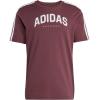 imageadidas Mens Codes Collegiate Linear Graphic TShirtAurora Ruby