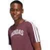 imageadidas Mens Codes Collegiate Linear Graphic TShirtAurora Ruby