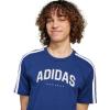imageadidas Mens Codes Collegiate Linear Graphic TShirtDark Blue