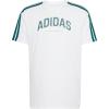 imageadidas Mens Codes Collegiate Linear Graphic TShirtWhite