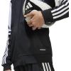 imageadidas Mens Designed for Training 3Stripes TShirtBlackWhite