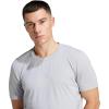 imageadidas Mens Designed for Training 3Stripes TShirtHalo Silver