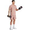 imageadidas Mens Designed for Training 3Stripes TShirtWarm Clay