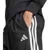 imageadidas Mens Essentials 3Stripes Open Hem Stanford PantsBlackWhite