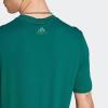 imageadidas Mens Essentials Single Jersey Linear Embroidered Logo TShirtCollegiate Green