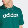 imageadidas Mens Essentials Single Jersey Linear Embroidered Logo TShirtCollegiate Green
