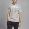 imageadidas Mens Essentials Single Jersey Linear Embroidered Logo TShirtMedium Grey Heather