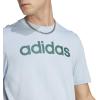 imageadidas Mens Essentials Single Jersey Linear Embroidered Logo TShirtWonder Blue
