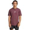 imageadidas Mens Essentials Small Logo Single Jersey TShirtAurora RubyWhite
