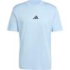 imageadidas Mens Essentials Small Logo Single Jersey TShirtBlueBlack