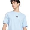 imageadidas Mens Essentials Small Logo Single Jersey TShirtBlueBlack