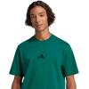 imageadidas Mens Essentials Small Logo Single Jersey TShirtCollegiate GreenBlack