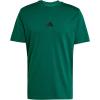 imageadidas Mens Essentials Small Logo Single Jersey TShirtCollegiate GreenBlack