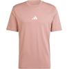 imageadidas Mens Essentials Small Logo Single Jersey TShirtWarm ClayWhite