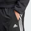 imageadidas Mens Essentials WarmUp Tricot 3Stripes Tapered Track PantsBlackWhite