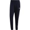 imageadidas Mens Essentials WarmUp Tricot 3Stripes Tapered Track PantsLegend InkWhite