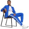 imageadidas Mens Essentials WarmUp Tricot 3Stripes Tapered Track PantsSemi Lucid BlueWhite