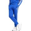 imageadidas Mens Essentials WarmUp Tricot 3Stripes Tapered Track PantsSemi Lucid BlueWhite